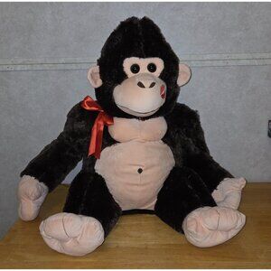 JUMBO Gorilla Plush Valentine's 23 Inch Stuffed Animal Excellent Condition